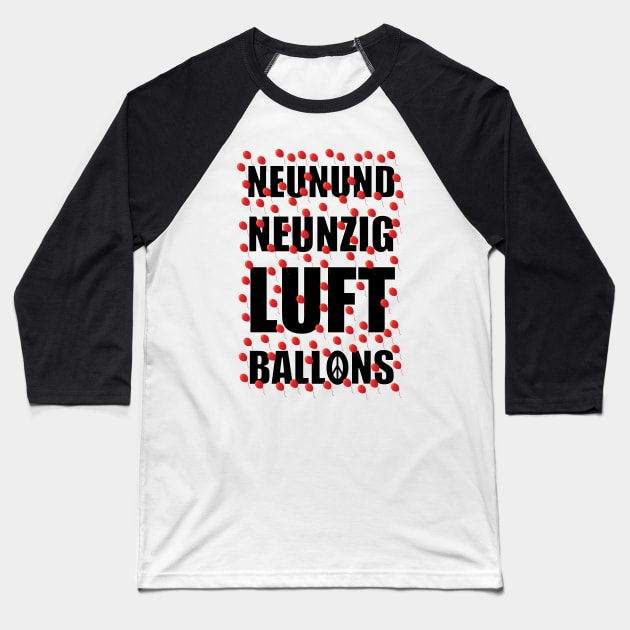 99 Red Balloons Baseball T-Shirt by Wayne Brant Images